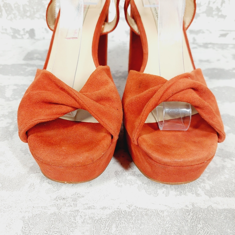 Chinese Laundry Always Platform Ankle Strap Red Heels Sandals W988 - Picture 8 of 13